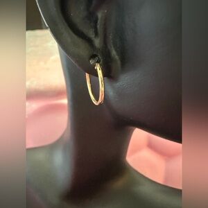 14k Solid Gold Hoop Earrings (EUC)